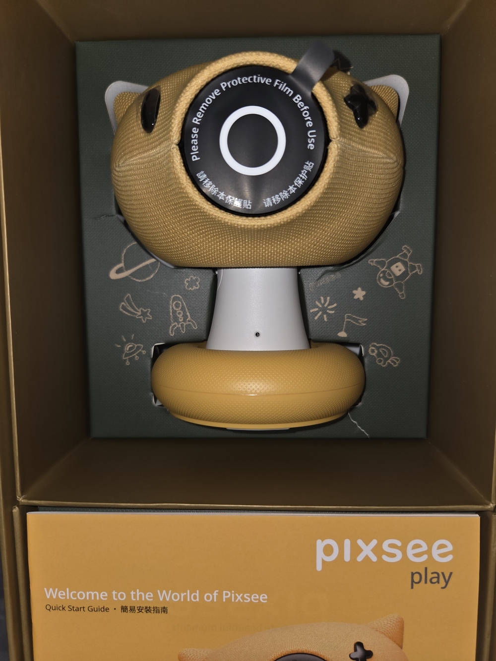 Pixsee Play Kids Video Camera in Mustard Yellow